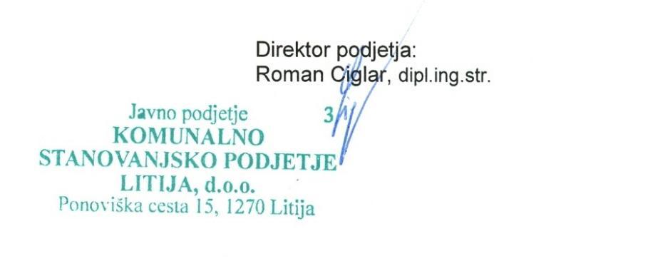 5 IZJAVA O ODGOVORNOSTI Uprava javnega podjetja je pripravila računovodske izkaze za leto 2012 v skladu z veljavnimi predpisi in slovenskimi računovodskimi standardi (2006).