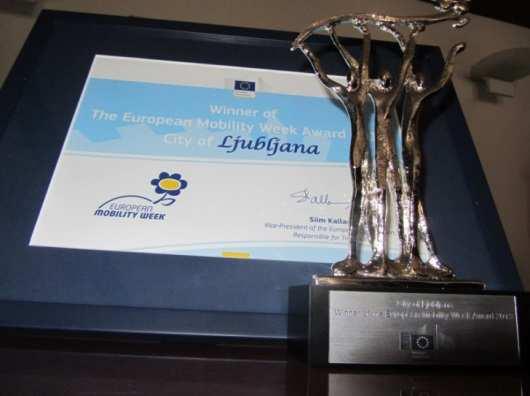 Nagrade potrditev dosežkov zelena prestolnica Evrope 2016