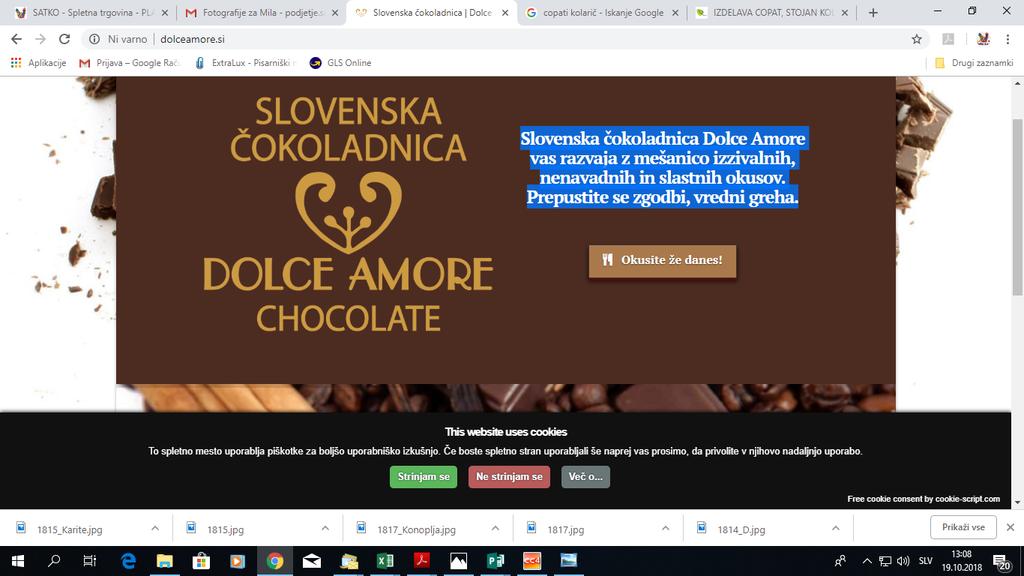 Slovenska čokoladnica Dolce Amore vas razvaja z mešanico izzivalnih,
