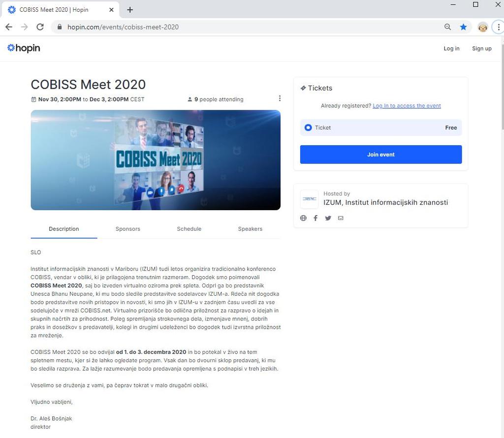 com/events/cobiss-meet-2020 (priporočamo uporabo brskalnika Google Chrome).