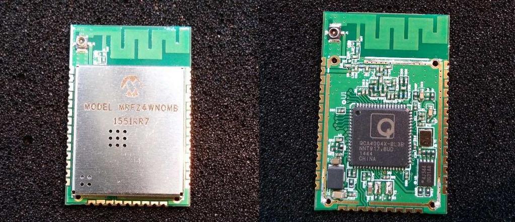 58 8 Brezžični moduli Slika 22 MRF24WN0MB 8.1.3 Atmel ATWINC1500 Ta modul je zelo energijsko varčen. Podprt je tudi v Arduino okolju. Vsebuje mikrokontroler na čipu z večino komponent za uporabo.