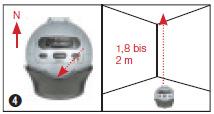V kateri smeri morajo poli kazati, je vidno na napisu (+ / -) v predalu za baterije. Po vstavitvi baterij (15), namestite držalo za baterije (13) nazaj in tega privijte.