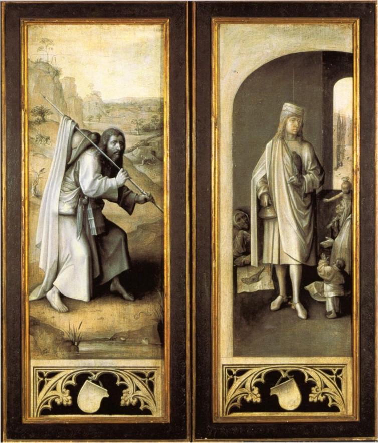 Fig. 15: Hieronymus Bosch, zunanjščina Triptiha s poslednjo sodbo, 1504 1508,