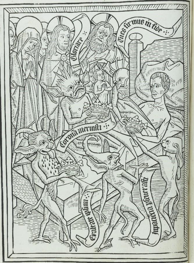 Fig. 23: Skušnjava ponosa iz Umetnosti pravilne smrti, 1466,