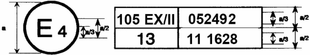 7.1.2012 Uradni list Evropske unije L 4/31 V vzorcu B iz Priloge 2 se homologacijska oznaka in pojasnilo pod sliko spremenita:
