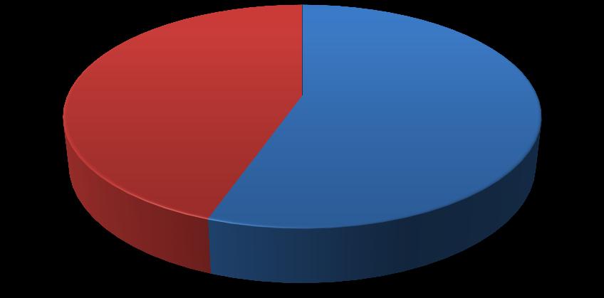 Grafikon 2: Strukturni krog s prikazom odstotkov spola pri izpolnjevanju anketnih vprašalnikov Spol