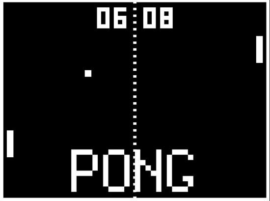 Naloga 3 Pong Pong, ki ga je leta 1972 izdalo podjetje Atari, je postala prva svetovno uspešna video igra. (Vir: http://de.wikipedia.