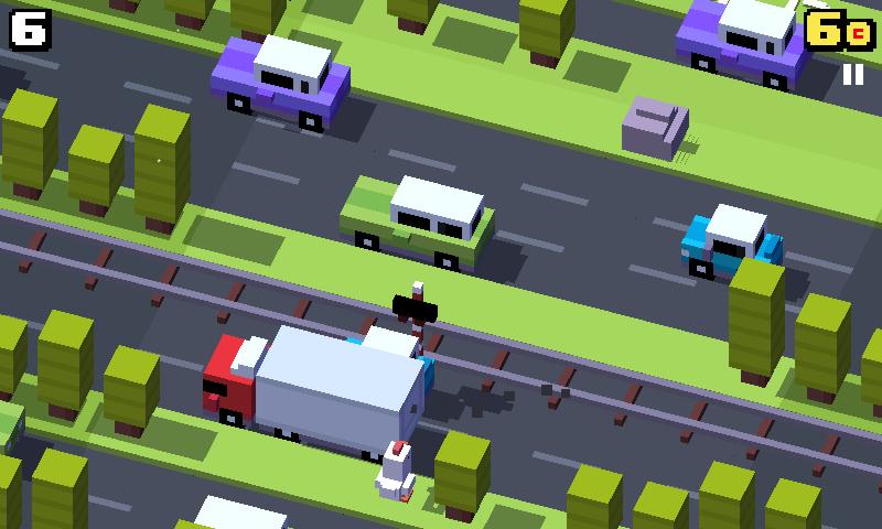 Primer taktilne modalnosti komunikacije je igra Crossy Road, pri kateri s pritiskanjem na zaslon določamo kdaj naj osrednji lik igre skoči na naslednje polje in tako prečka ceste.