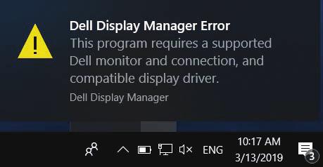 Če DDM ne zazna podprtega Dellovega monitorja in/ali ne more komunicirati z njim, upoštevajte naslednje korake za odpravljanje težav: 1.