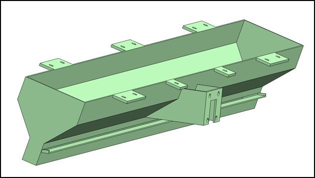 4.2 Šoba Za šobo se modelira minimalna špranja 28 mm, tako se zagotovi polnjenje brez zamašitve šobe. Modelira se, tako da se lahko pritrdi na rezervoar.