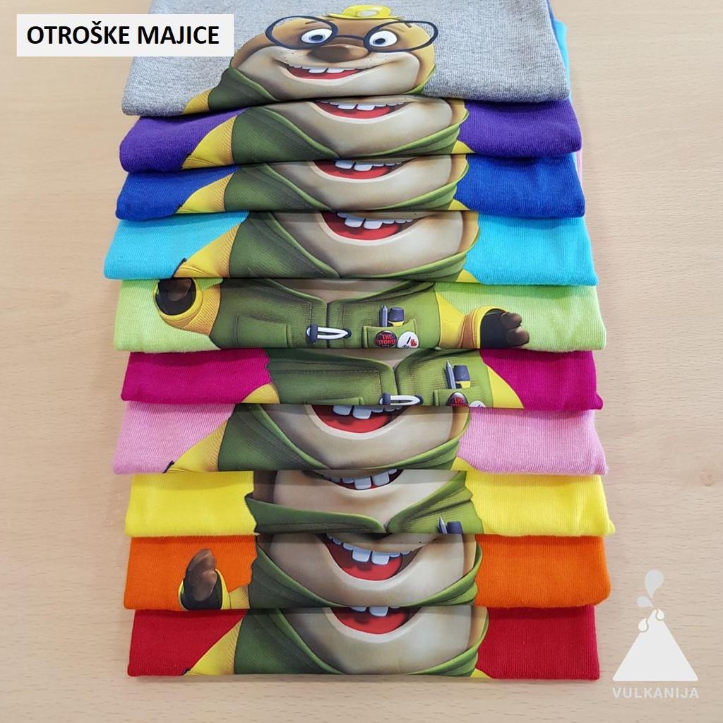 OTROŠKE MAJICE Izbira barv otroških majic z Olijem v: Otroškem