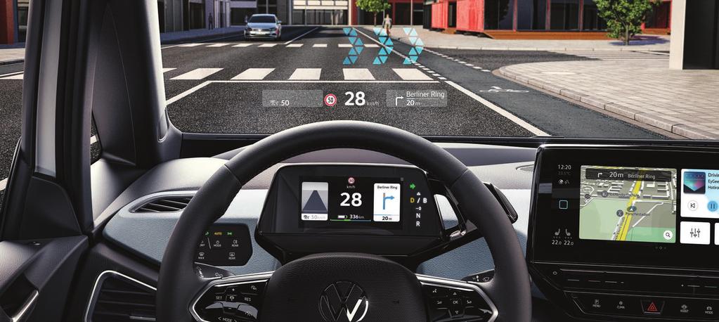 Nov način vožnje Vožnja z vašim novim električnim avtomobilom ne bo le bolj dinamična, temveč predvsem bolj sproščena in digitalna. ID.