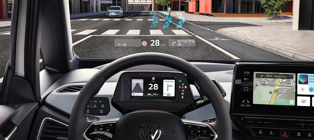 Nov način vožnje Vožnja z vašim novim električnim avtomobilom ne bo le bolj dinamična, temveč predvsem bolj sproščena in digitalna. ID.