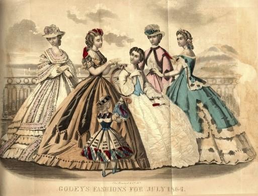 198 244). Prva revija z barvnimi slikami je britanska revija The Lady's Magazine, ki je izšla leta 1821. Spodnja slika (slika 2) prikazuje eno izmed njenih naslovnic.