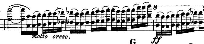 Bach, Wieniawski, Škerjanc - izbor treh del za violino 56 Slika 11: Iz koncerta št. 2, op. 22, I. stavek (H.