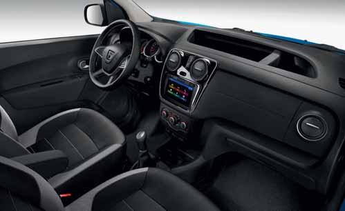 sovoznikovi strani - Predali v zadnjih vratih - Ročna klimatska naprava - Dacia Plug&Radio: radio s CD/ MP3- predvajalnikom, velik zaslon, povezava BluetoothR, priklop zunanjih naprav - Pomoč pri