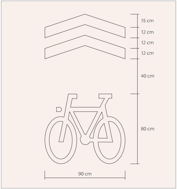 27 6.2 Začetki in razvoj Simbol za sharrow je bil izumljen leta 1993 v denverskem kolesarskem načrtu, v ZDA.