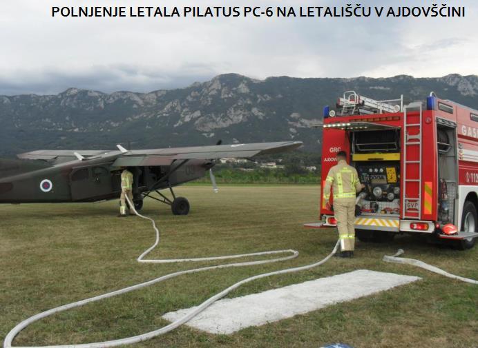 POTEK INTERVENCIJE ReCO smo zaprosili za aktivacijo poklicnih gasilcev GRC Ajdovščina za potrebe gašenja z letalom na letališču v Ajdovščini, kjer je letalo pristajalo in se je polnilo z vodo.