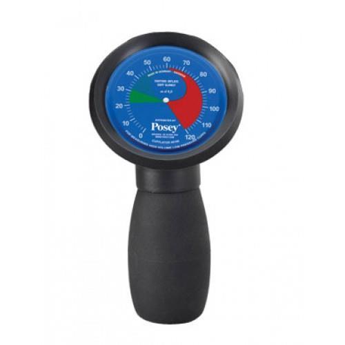 Za merjenje tlaka v mešičku dihalne cevke se praviloma uporablja poseben manometer oziroma merilec tlaka (analogni ali pa elektronski) vendar je