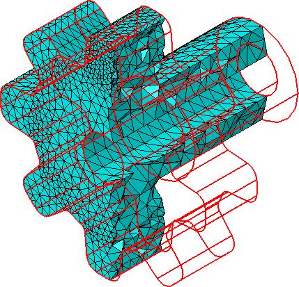 MKE: P-V/4/36 zaporedje korako pri prostem mreženje olumna: c) na gostoto mreže 3D KE mreženem olumnu lahko