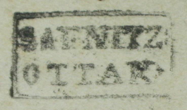 eu 1833 Poštna ţiga Zapuţe-Otok, 1833 Vir: arhiv