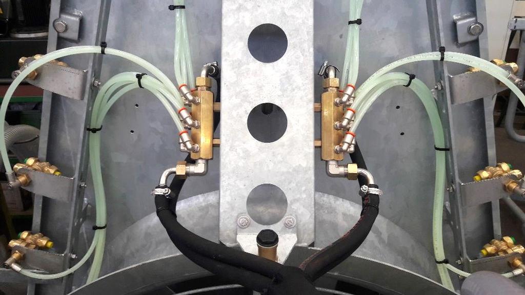 Prek regulatorja in dveh ventilov lahko pretok preusmerite v eno ali drugo sekcijo posebej (18/2).