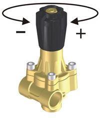 10.4.2 Ročni regulacijski ventil Regulacijski ventil PR8 omogoča ročno nastavljanje delovnega tlaka od 0 20 barov, njegova največja kapaciteta pretoka pa znaša 160 l/min, pri delovnem tlaku 2 bara.