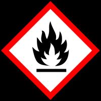 2.2 Elementi etikete Etiketiranje (Uredba ES št. 1272/2008) Piktogrami za nevarnosti : Opozorilo : Nevarno Opozorila o nevarnosti : H226 Vnetljiva tekočina in hlapi.