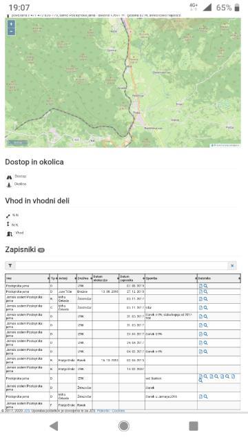 šport, turizem, vreme in drugo. Za uporabo portala ni potrebna registracija in je popolnoma brezplačna. Geopedia ponuja možnost pregleda zemljevida z vsemi, do sedaj odkritimi, jamami v Sloveniji.
