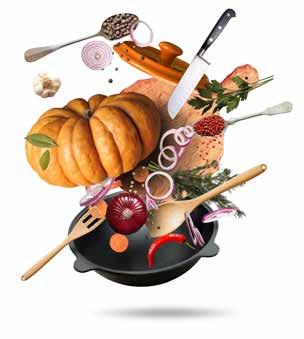 44 Kulinarika Silva Skok Barve jeseni na naših krožnikih Odeta v tople pravljične barve, narava jeseni še enkrat zažari, preden se odpravi k zimskemu počitku.