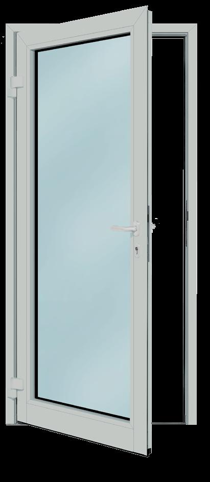 Notranja vrata ES 50 V celoti zastekljena pisarniška vrata, uporabna tudi kot kompletno zastekljena pregradna stena 1- in 2-krilna, obsvetloba, nadsvetloba Kot