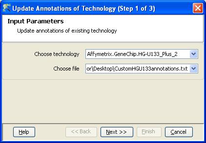 Updating Annotations Option 4: Update from Biological Genome Option 3: Update from file