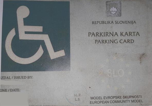 Slika 4: Stolpčni diagram oseb z invalidsko kartico