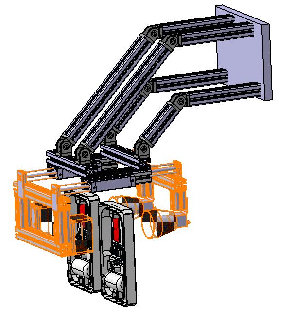 Slika 4: CAD model konstrukcije za namestitev