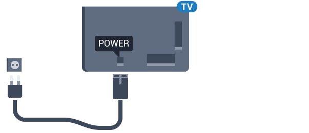 Čeprav televizor v stanju pripravljenosti porabi malo električne energije, za varčevanje z energijo napajalni kabel izključite iz omrežne vtičnice, če televizorja ne boste uporabljali dlje časa.