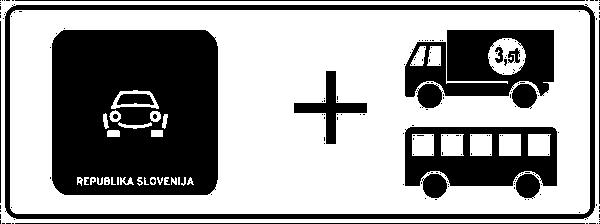 cestninskega razreda, z zapisom registrske oznake vozila in njegovega emisijskega razreda EURO ali brez tega zapisa: za vsa vozila četrtega cestninskega razreda (tablica je prenosljiva med vozili