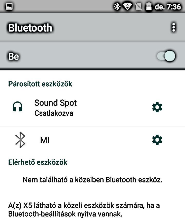 Pojdite v Nastavitve / Bluetooth. 2. Vklopite Bluetooth funkcijo. 3. Prične se samodejno iskanje Bluetooth naprav v bližini. 4.
