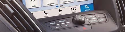 Opozarjanje na nevarnost naleta (zvočno in vizualno opozorilo) 230 V vtičnica 564 - - 160 - Prilagodljiv radarski tempomat Avdio sistem Ford SYNC 3 z 8" zaslonom na dotik MULTIMEDIJA Avdio sistem 45B