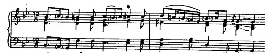 appoggiaturo na D v obeh zadnjih primerih se basov ton pomakne stopnjema navzgor. Vsi našteti akordi lahko nastopijo samostojno ali kot neakordični pojavi.