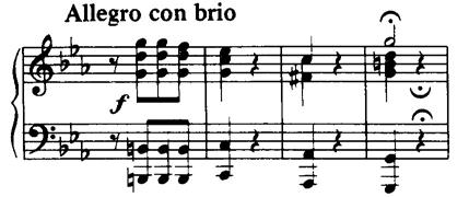 Pri razvezu italijanskega akorda še posebej v sopranu lahko pride do odskoka ene od kvint akorda v seksto zadržka 6-5 na D ali celo v primo D (primer št. 223).