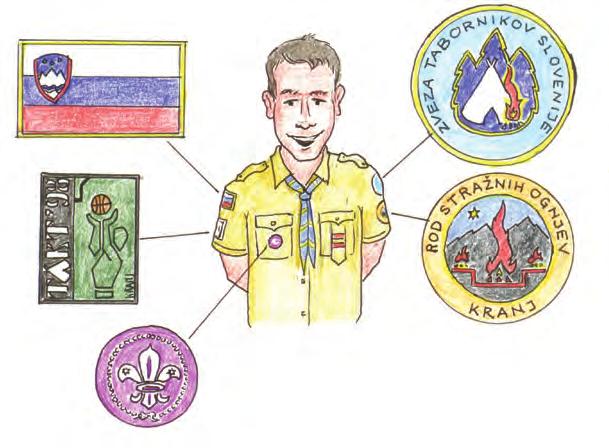 Priročnik Taborniška organizacija KROJ, OZNAKE IN PRAPORI KROJ Taborniška uniforma se imenuje taborniški kroj (v