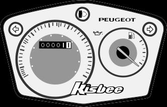 INSTRUMENTI Instrumentna plošča Kisbee 4 1 2 3 4 30 20 1 6 ½ 5 40 10 50 mph 70 0 4 - Kontrolna lučka smerokazov Če se žarnica smernega kazalnika pregreje, je frekvenca utripanja kontrolne lučke in