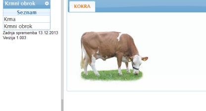 prehrane krav molznic Analize krme