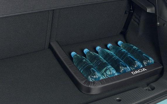 ščiti originalno oblogo in se popolnoma prilega obliki prtljažnega prostora vašega vozila Dacia.