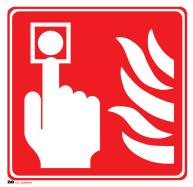 Avtomatsko javljanje požara 1005562 15,5 x 15,5 Zvočna alarmna