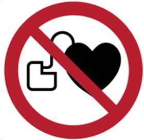 srčnim spodbujevalnikom Prepovedano