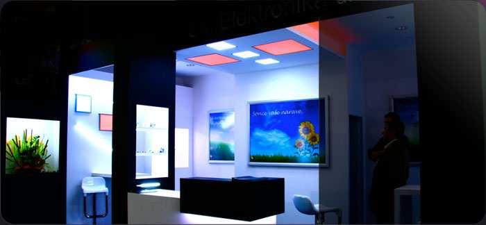 Idejna zasnova prostorske rešitve in vizualizacija dnevne sobe 27 2.21 Prikaz uporabe LED- diod v prostoru. Vir: Led-sm (18.7.2011).