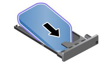 5. V pladenj za kartico namestite novo kartico SIM. 6. Pladenj za kartico vstavite v računalnik. 7. Znova priključite napajalnik za izmenični tok in vse kable.