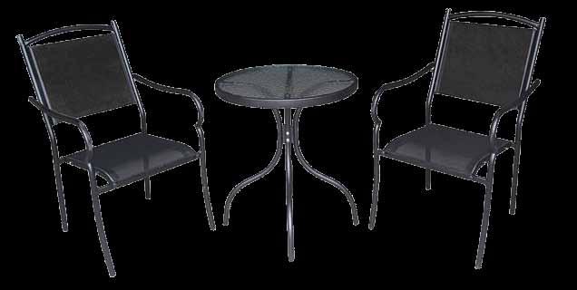 baštenski nameštaj Baštenski set - Sto + 2 stolice / metalni EAN No.