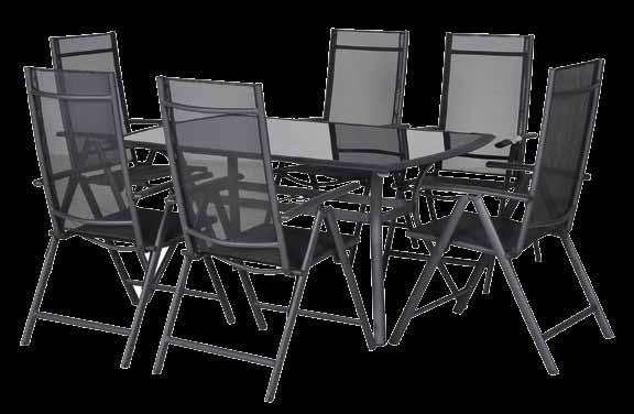Baštenski set - Sto + 6 stolica / metalni EAN No.